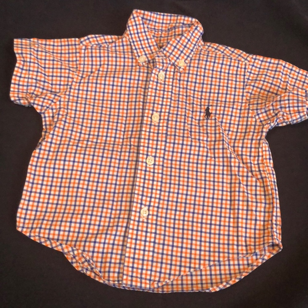 Plaid Button down short sleeve shirt